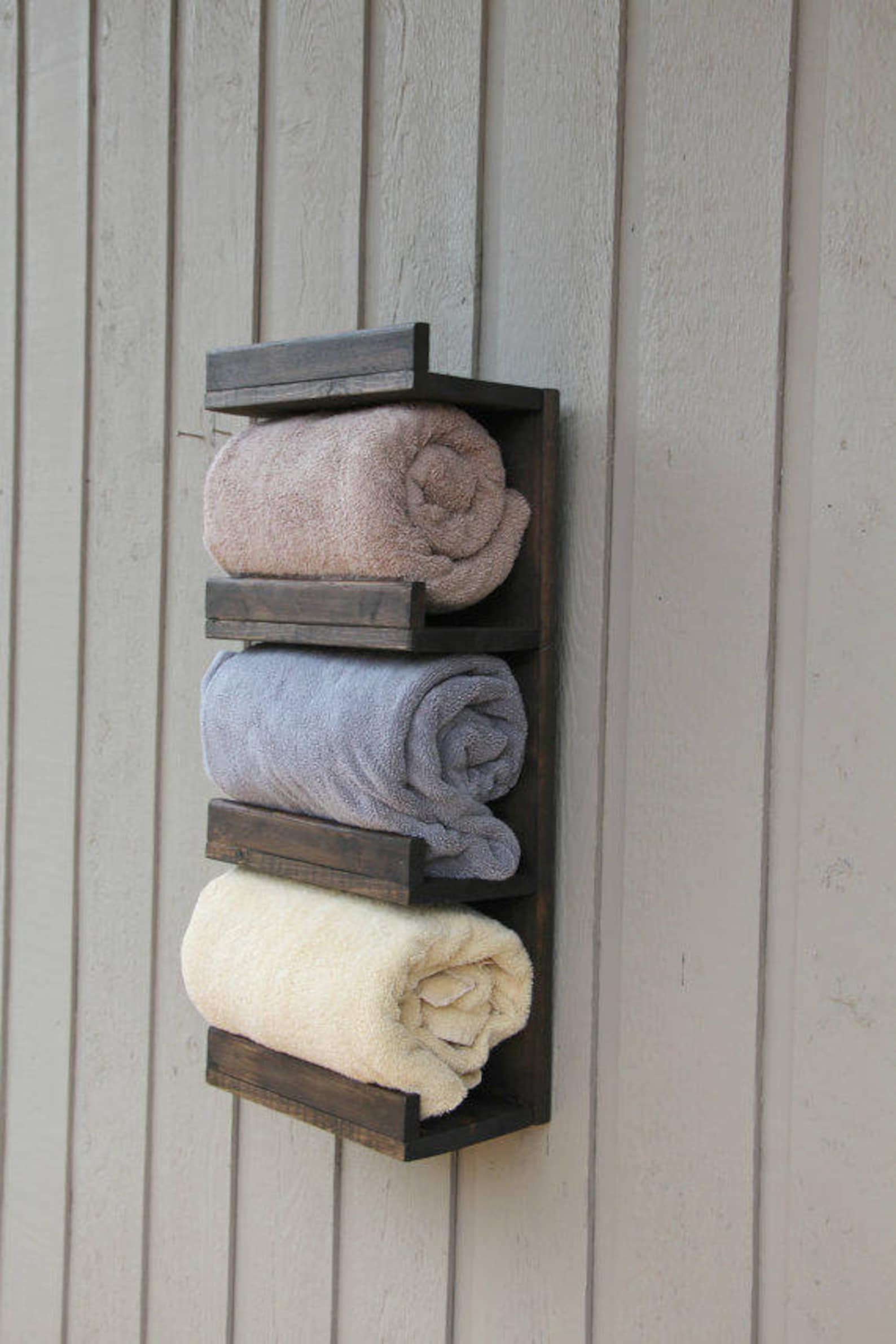Bathroom Towel Rack 4 Tier Bath Storage Everyday Towel Rack - Etsy