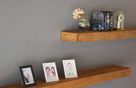 Large 70 Inch Fireplace Floating Shelf Hidden Gun Storage Hidden