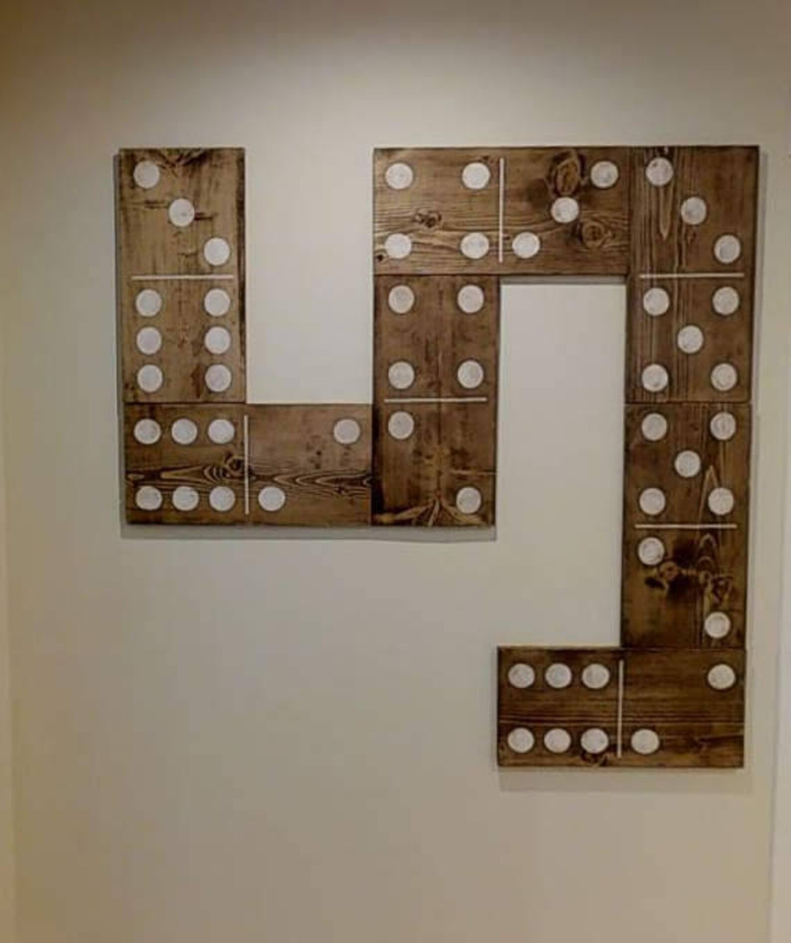 21 inch Giant dominoes wood wall art Domino Wall Sign Game Etsy