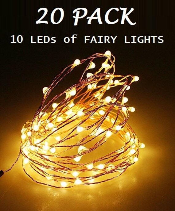 20 Pack of 10 LEDs Fairy Lights Wedding Decorations lights Etsy