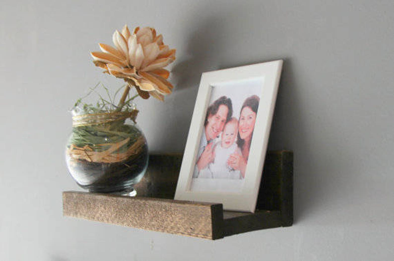 Rustic Floating Shelf Gallery Wall Shelf Rustic Wooden Etsy