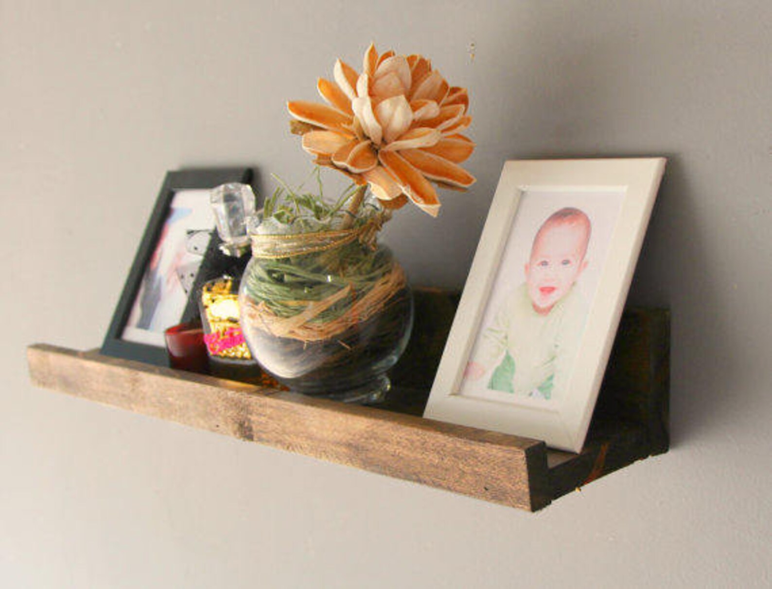 Rustic Floating Shelf Gallery Wall Shelf Rustic Wooden Etsy