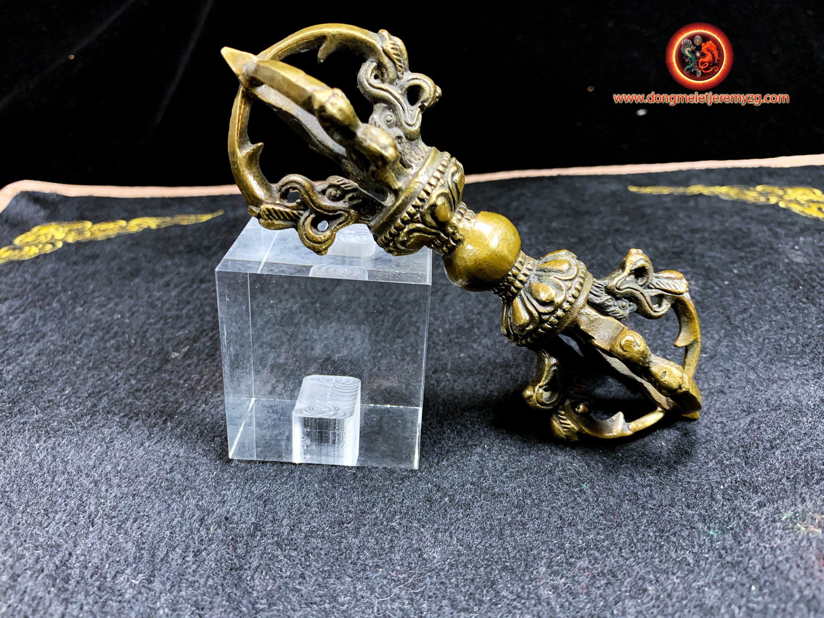 Vajra, Dorje en Bronze Objet Rituel Du Culte Bouddhisme Tibétain et Shingon Japonais, Ésotérique, Va