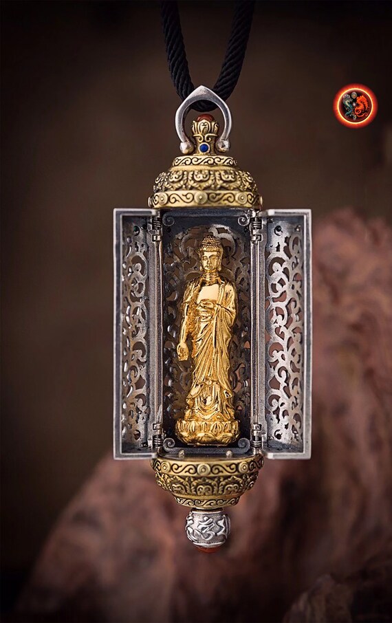 Pendentif Autel Bouddhiste Portatif Ghau Bouddha Amitabha Etsy Australia