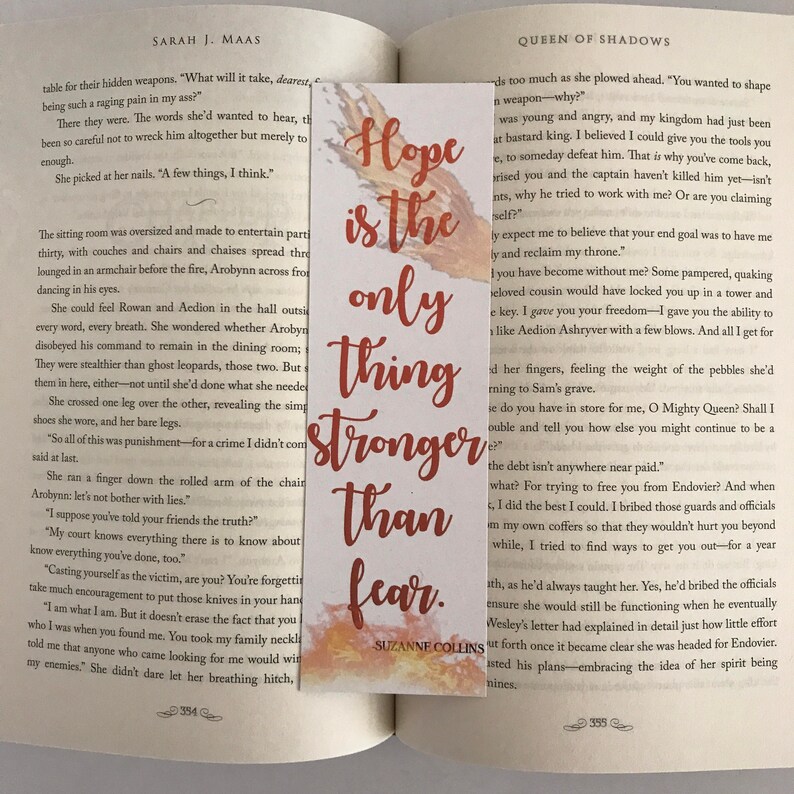 hunger games bookmark katniss bookmark catching fire etsy