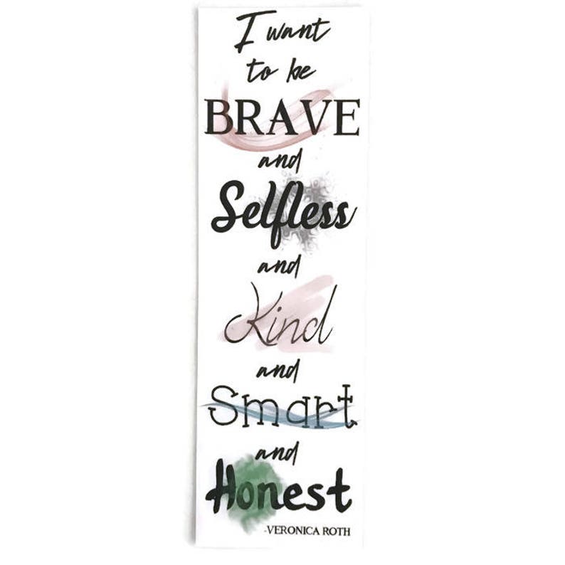 Divergent Bookmark Insurgent Bookmark Allegiant Bookmark Etsy