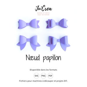 Digital Template 3D Nœud papillon simple et double Pdf Png Svg et Studio3 pour Silhouette cameo Cricut
