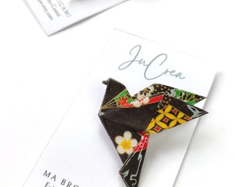 Broches origami colombes oiseaxu légères et résistantes / Bijoux origami accessoire sacs et vêtements