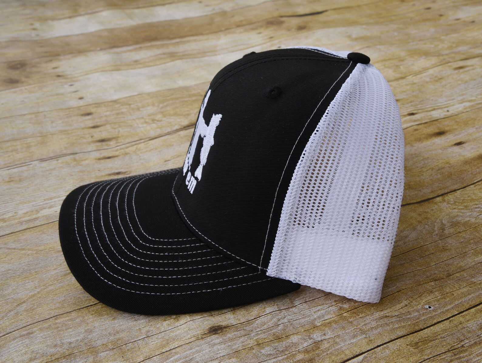 Black and White Richardson Snapback Trucker Cap, Trucker Hat - Etsy