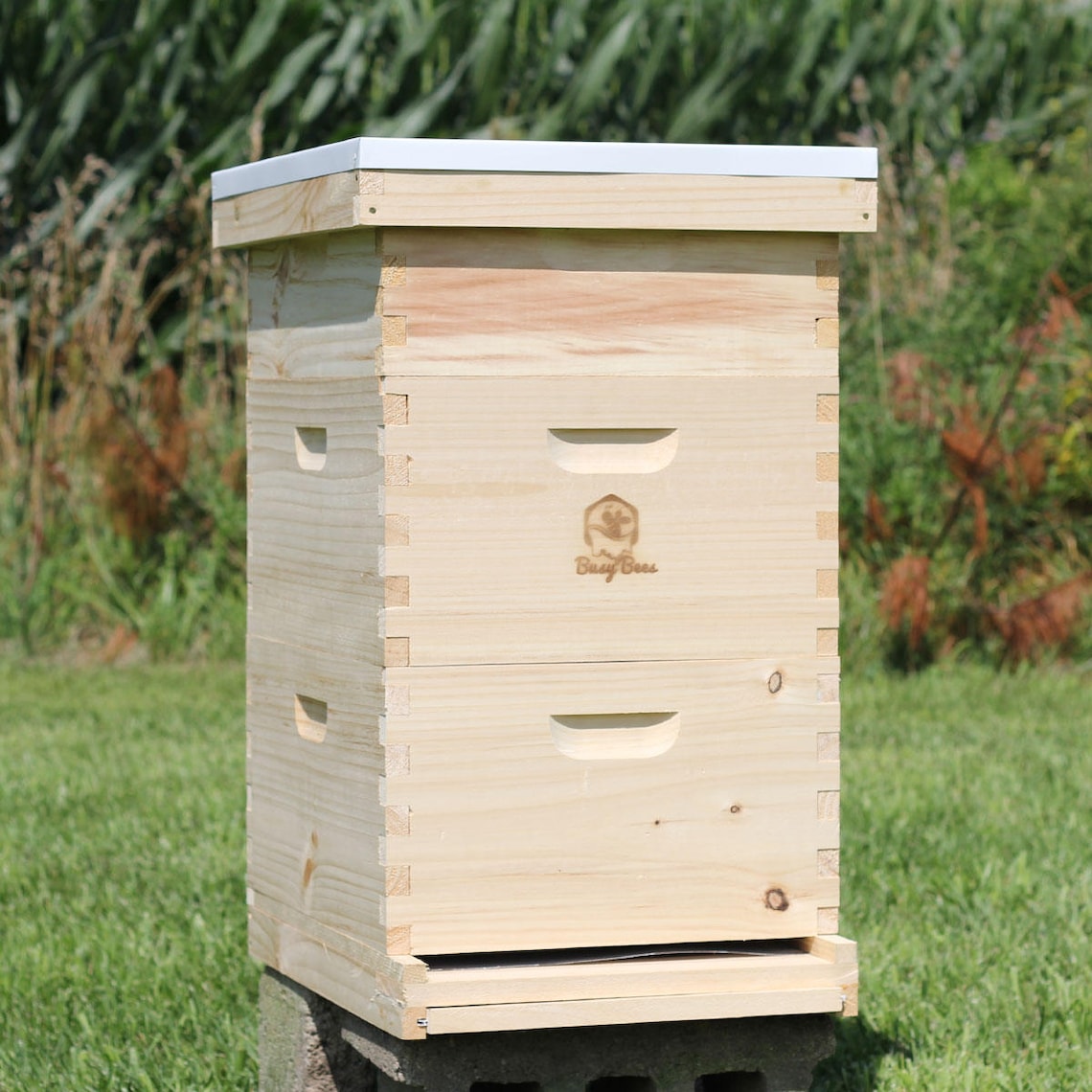 Bee Hive 8 Frame Langstroth 2 Deep Brood & 1 Medium Super Etsy