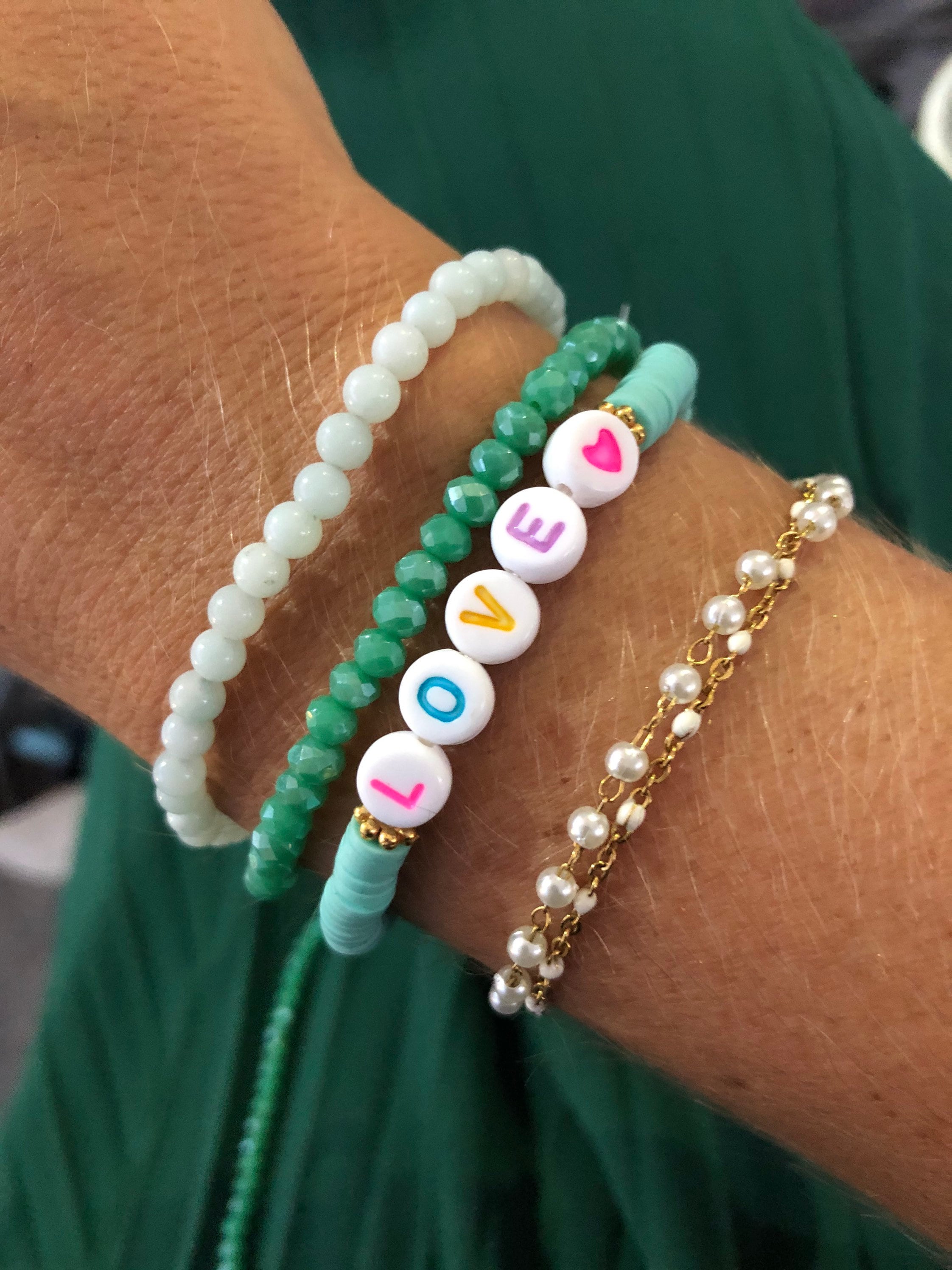 Personalized SUMMER Bracelets Letter Beads | Etsy