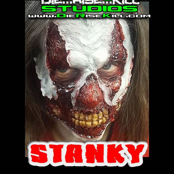 Clown Full Face Latex Prosthetic "STANKY" created by DRK Studios
