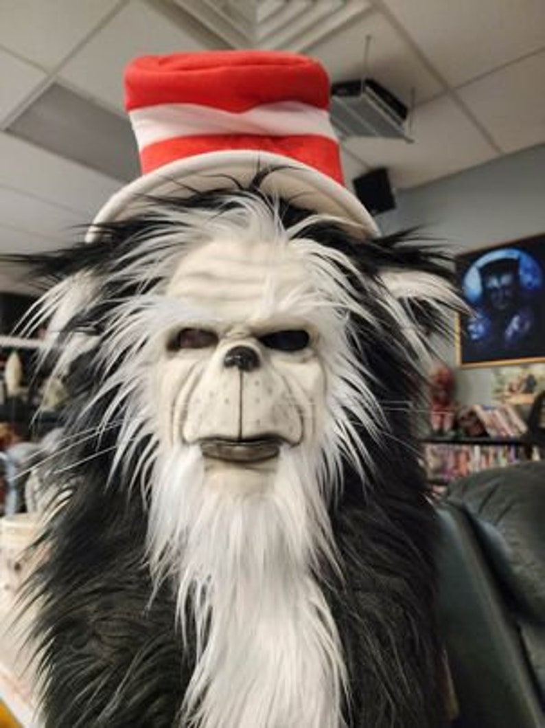 Cat in the Hat Inspired Latex Mask Etsy