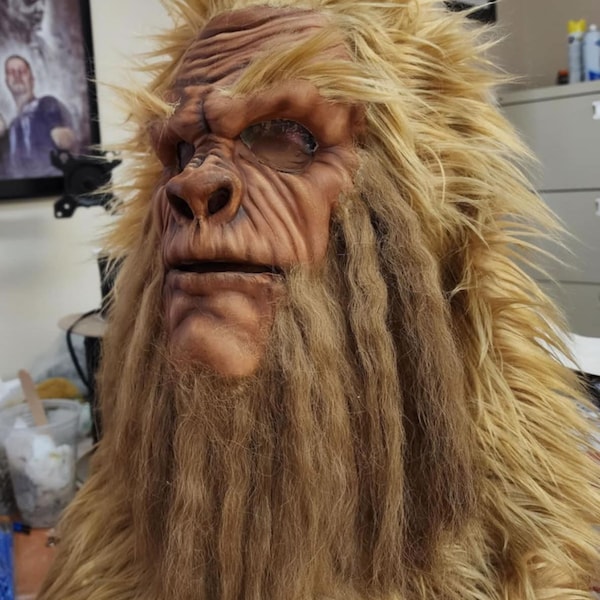 Bigfoot inspired "Biggins" latex mask