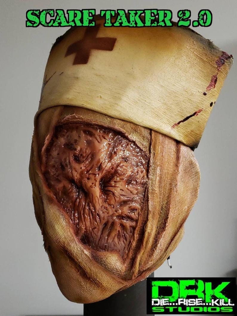 Silent Hill Inspired Latex Full Face Mask "Scaretaker 2.0" by DRK Studios