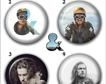 Collection 4 Pin//Button//Badge /'Julien Doré/' Ø32mm//1,25/"