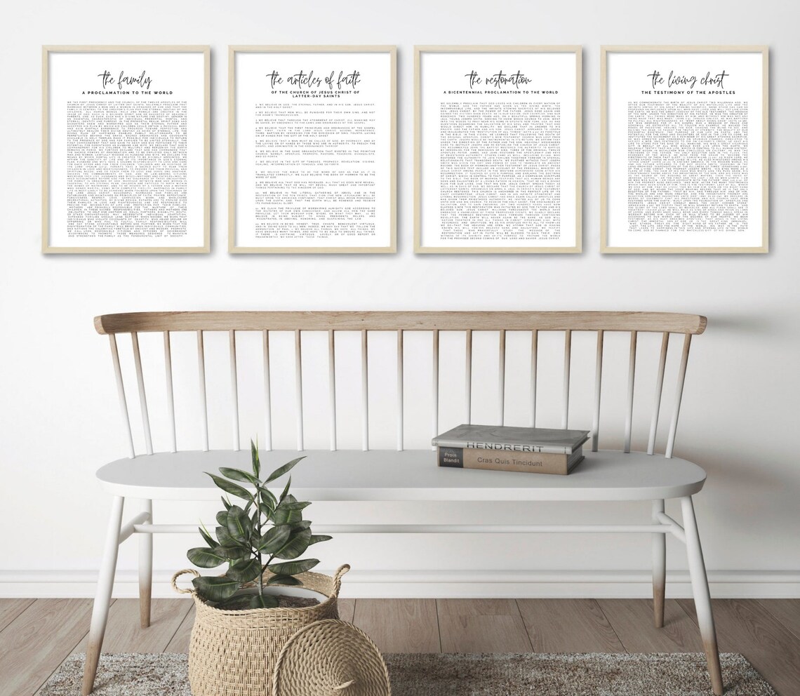 Restoration Proclamation, the Family Proclamation to the World, the ...