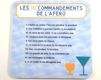 Dessous De Verre Humour Etsy