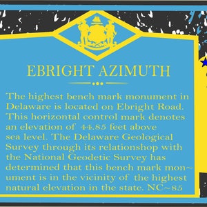Ebright Azimuth, Delaware - High Point Sticker