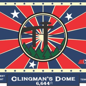 Clingman&#39;s Dome, Tennessee - High Point Sticker