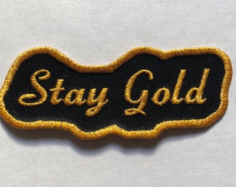 Stay Gold Glitter Patch