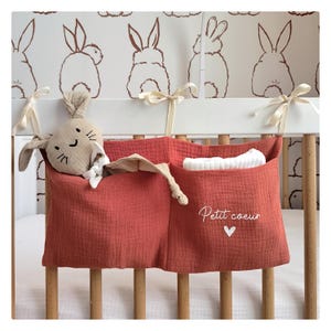 Pajama storage / Blanket storage / Customizable pajama and blanket storage / Baby bed storage / Baby bed organizer