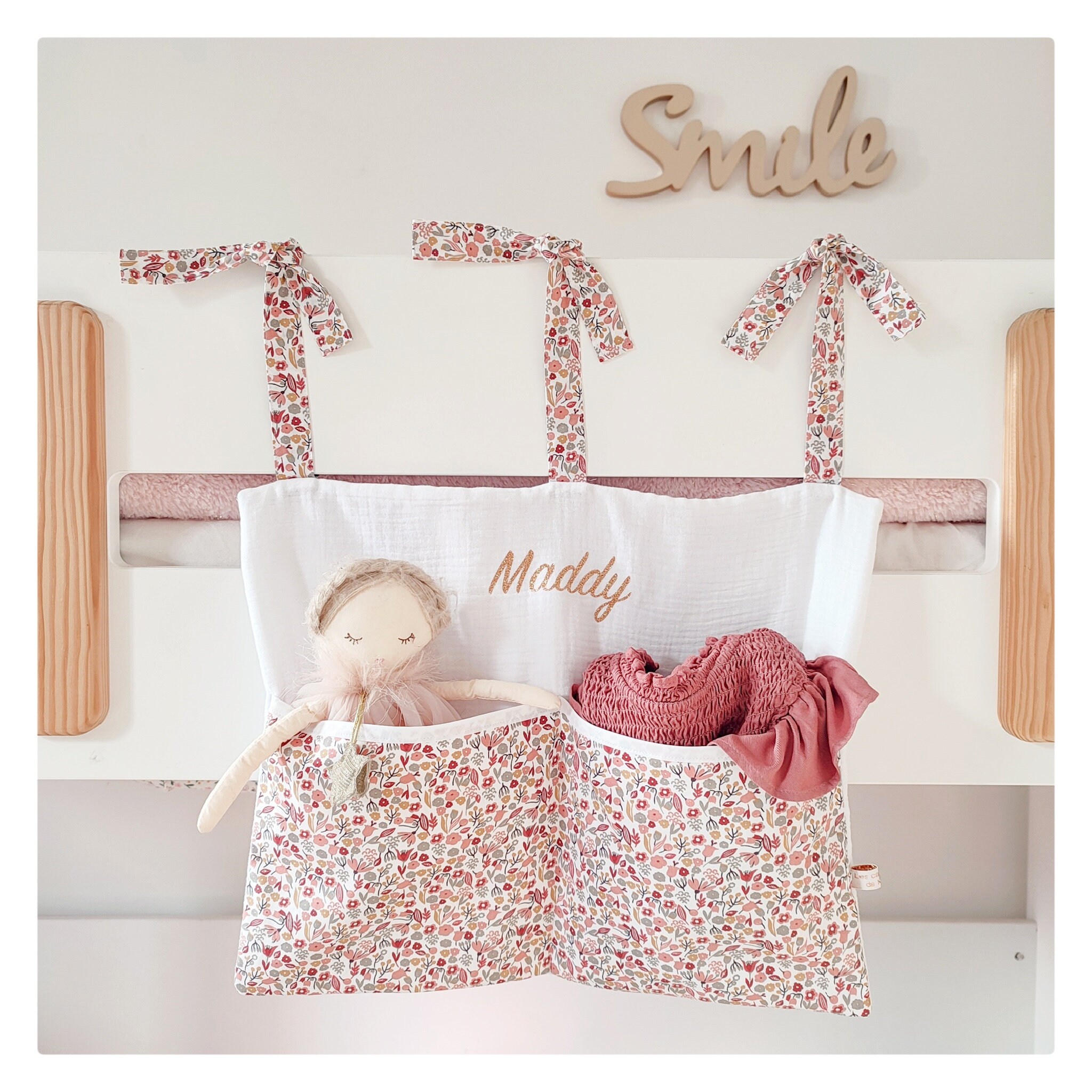 Range Pyjama Range Doudou Organisateur de Lit