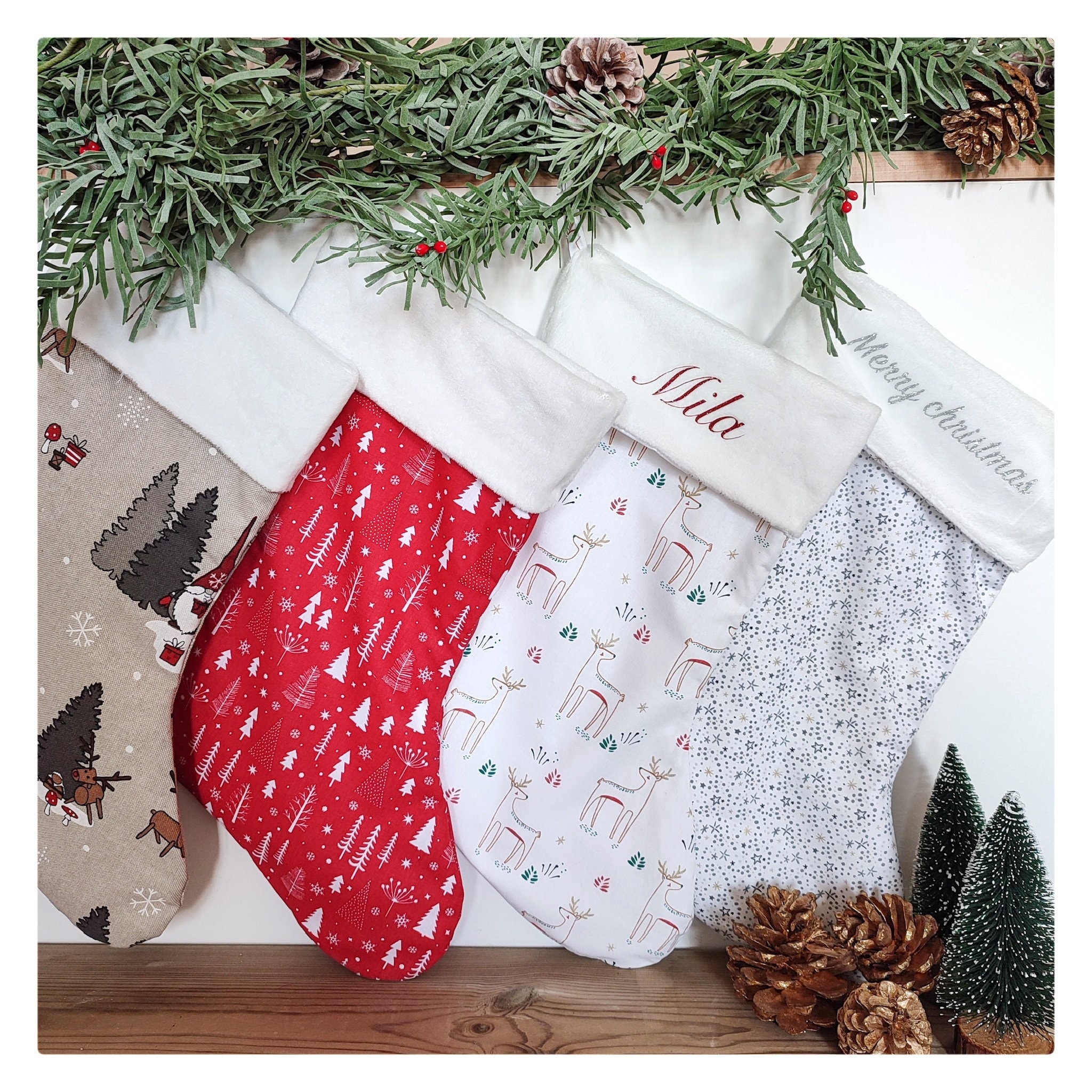 Chaussette de Noël Personnalisée, Botte Personnalisée