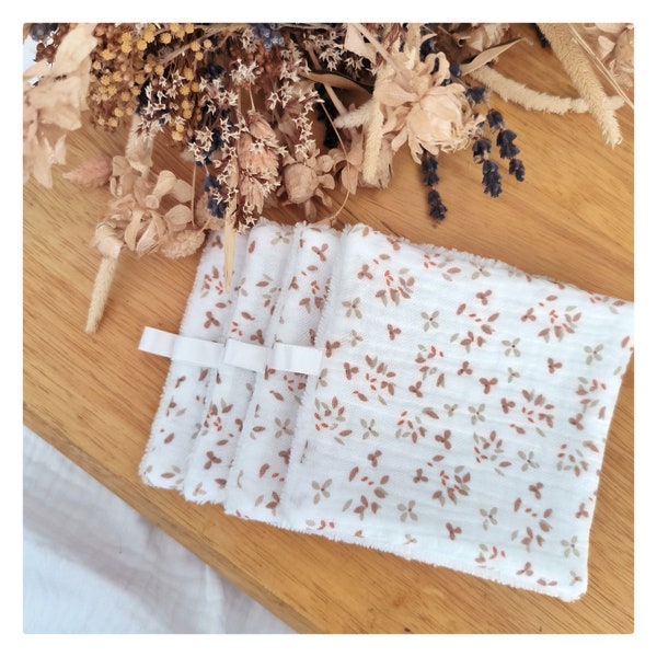 Wasbare doekjes/babydoekjes/make-up verwijderaar doekjes/bamboe sponsdoekjes/liberty wasbare doekjes/wasbare babydoekjes