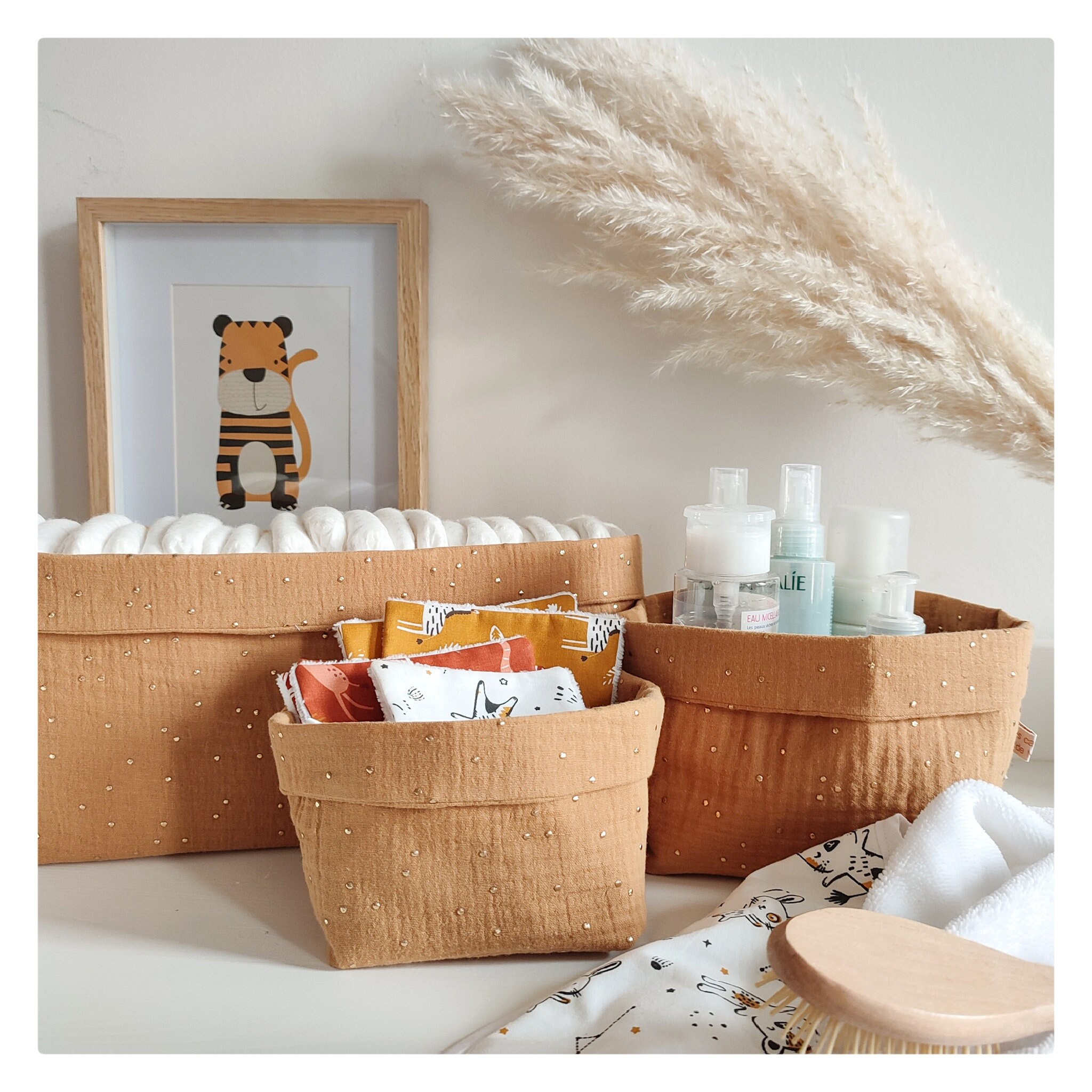 Lot de 3 Panier Rangement