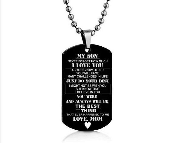 personalized dog tags for son