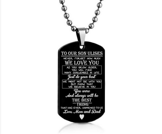 daddy dog tag necklace personalized