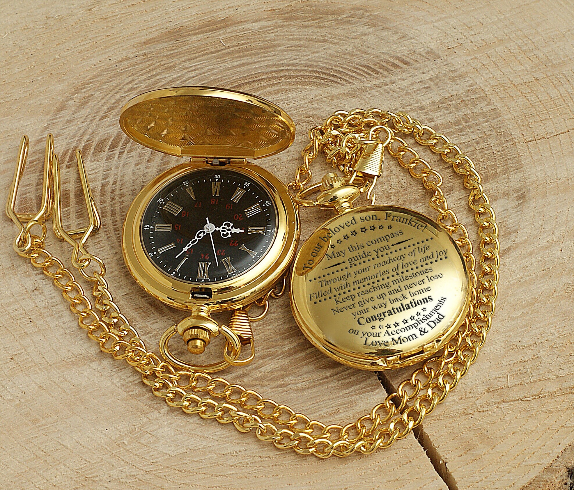 Personalized Graduation Gift Pocket Watch Class of 2021 Gift Etsy