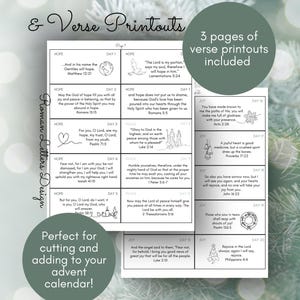 Printable Advent Calendar for Adults, 25 Day Bible Reading Plan and ...