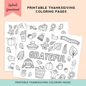 Thanksgiving Coloring Pages | Thanksgiving Kid&#39;s Coloring Sheets, Kids Thanksgiving Activity, Kids Thanksgiving Printable