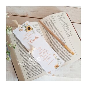 Segnalibro con matita, nascita, battesimo, cresima, comunione, confettata, matita personalizzata, confetti, bomboniera.