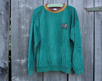 maglione verde Nicki per bambini taglia 152 vecchi anni '80 e '80