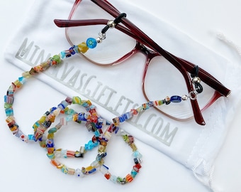 Colorful Glasses Chain, Beaded Eyeglass Strap