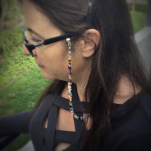 Colorful Glasses Chain, Beaded Eyeglass Strap image 4