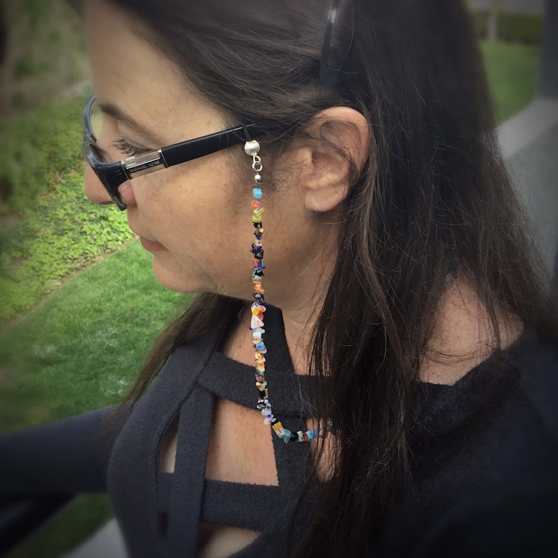 Colorful Glasses Chain, Beaded Eyeglass Strap image 4