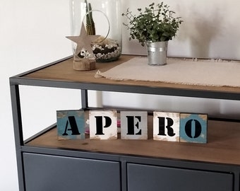 Lettres de Scrabble géantes en bois pour décoration murale personnalisable