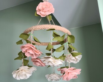 Rose Baby Mobile Etsy