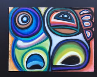 Pasteles al óleo Máscara Animal