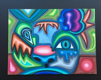 Dibujo de pasteles al óleo caliente y frío