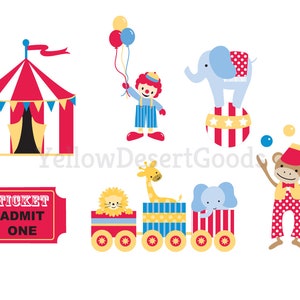 A Day at the Circus Clipart Graphics