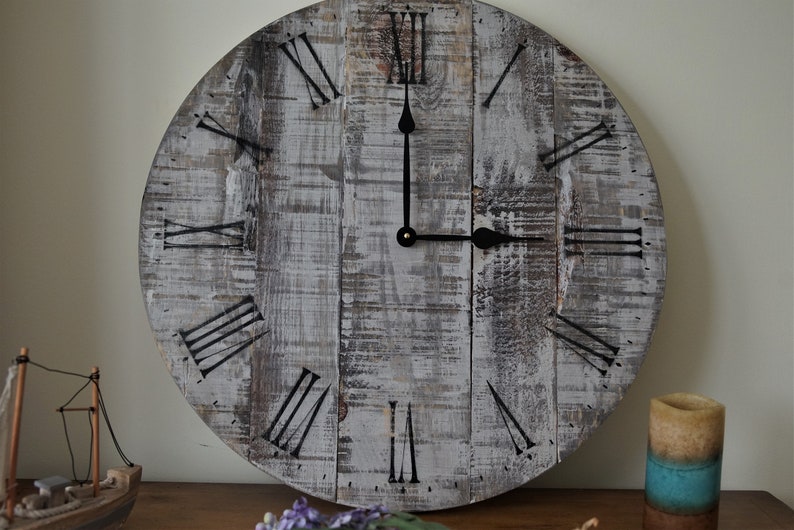 Rustic 24 farmhouse clock.