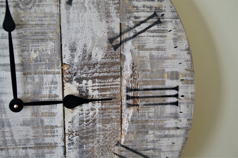 Rustic 24 farmhouse clock.