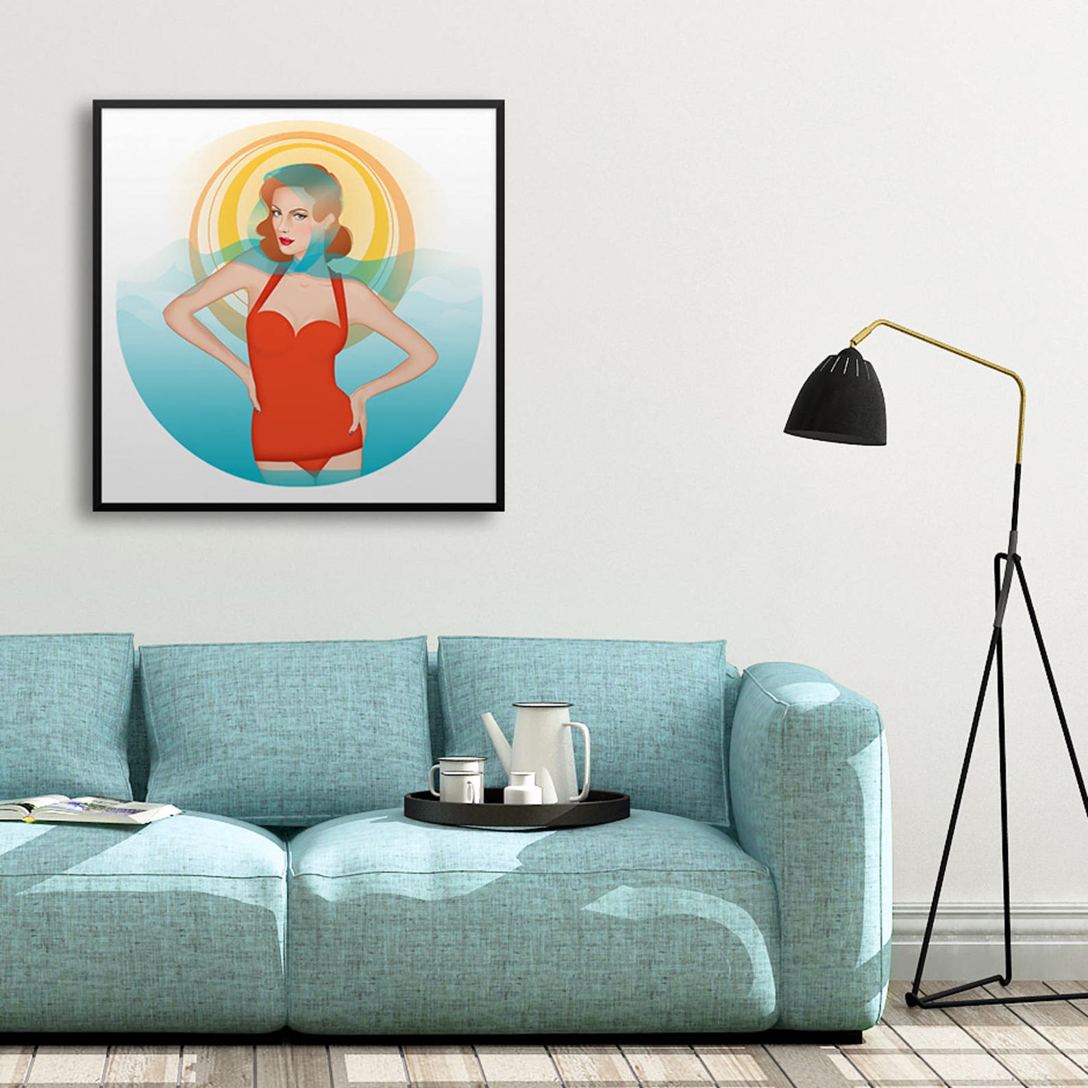 Grabado de moda arte de pared de impresión de la belleza | Etsy