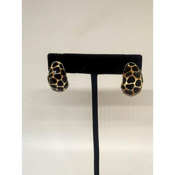 KJL Kenneth Jay Lane (2) Animal Print Earrings fo… - image 5