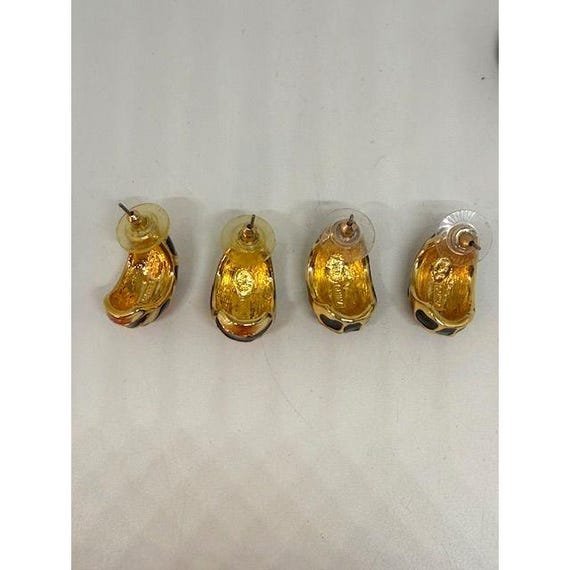 KJL Kenneth Jay Lane (2) Animal Print Earrings fo… - image 7